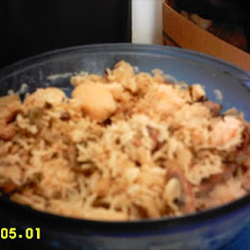 Baked Mushroom and Scallops