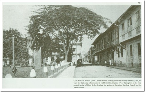 Calle Real del Palacio (now General Luna) c1913