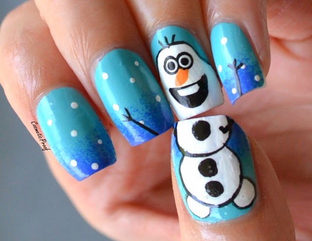 8. Frozen Ombre Gel Nails - wide 9