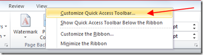 Customize Quick Access Customize Quick Access