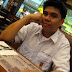 Hubby waiting for our order at Bigby's