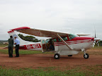 MAF (Mission Aviation Fellowship) Cessna at Kjjansi airport, Entebbe