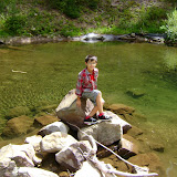 Kai taking a break from ATV'ing
