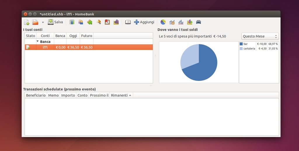 HomeBank in Ubuntu Linux