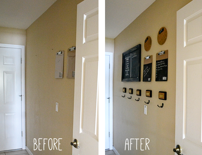 Home Command Center - Chalkboard and Gold Home Command Center - Chalkboard and Gold