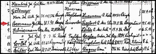Beerman Seigbert Marriage 1811