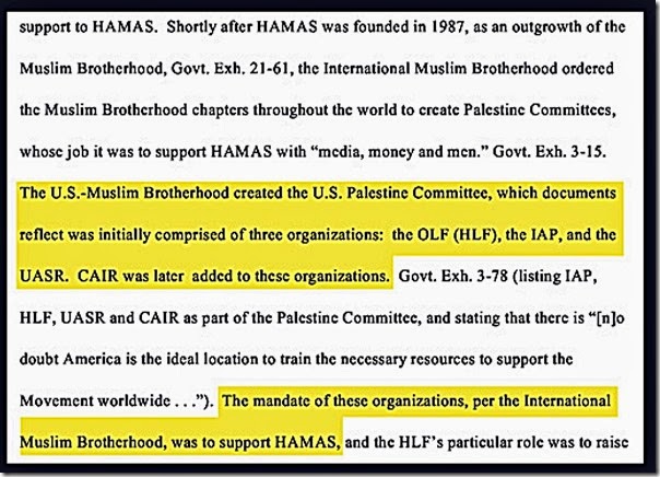 evidence entered in HLF trial