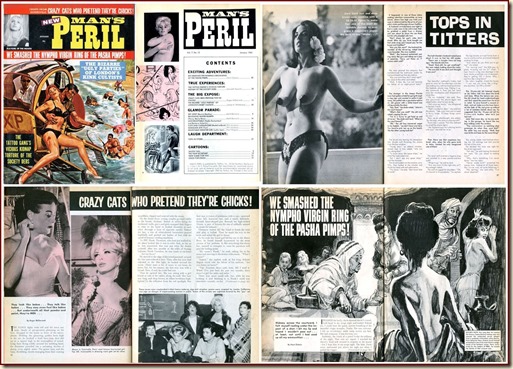 MAN'S PERIL, January 1965 - cover & contents w border MAN'S PERIL, January 1965 - cover & contents w border