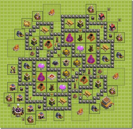 tembok pertahanan clash of clans tembok pertahanan clash of clans