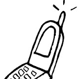 DIBUJOS DE TELEFONOS MOVILES PARA COLOREAR