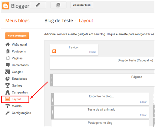 Como instalar um Widget no seu Blog -(Blogger) - Visual Dicas