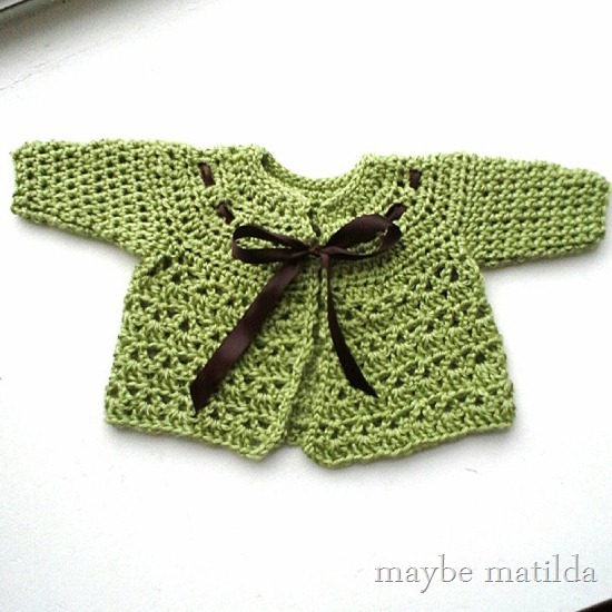 Picot and Lace Sweater by Maybe Matilda