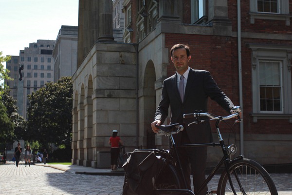 Lawyer Ian Flett on his Pashley bicycle