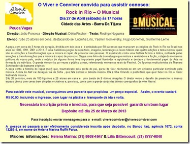 Convite-Rock in Rio-O Musical