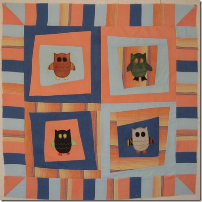 owl quilt top