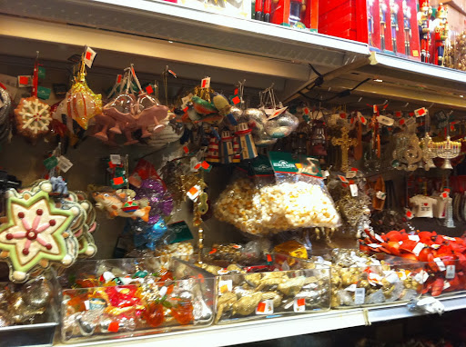 Lot of different decorations for the holidays.