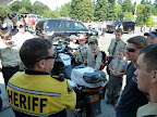 Washington County Sheriff Deputy showed off his BMW police motorcycle