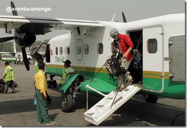 Desembarque em Kathmandu