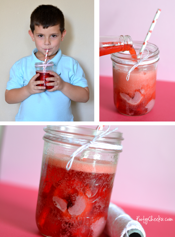 Strawberry 'Crush' Floats for your little crushes on Valentine's Day