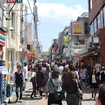 crowded shopping street in Harajuku, Japan 