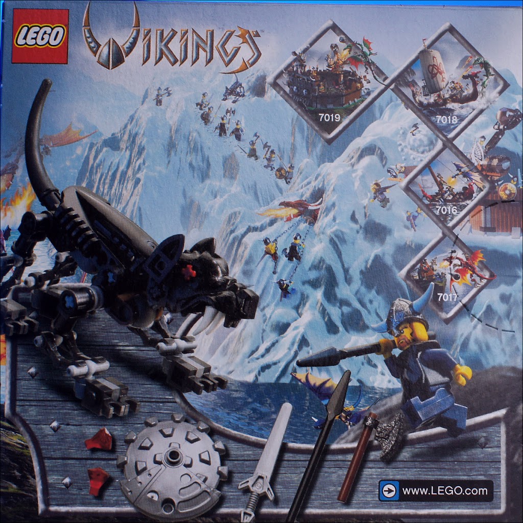 Bricker - Construction Toy by LEGO 7015 Viking Warrior Challenges the  Fenris Wolf