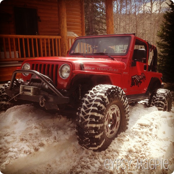 Papa's Jeep in the Spring Gypsy Magpie