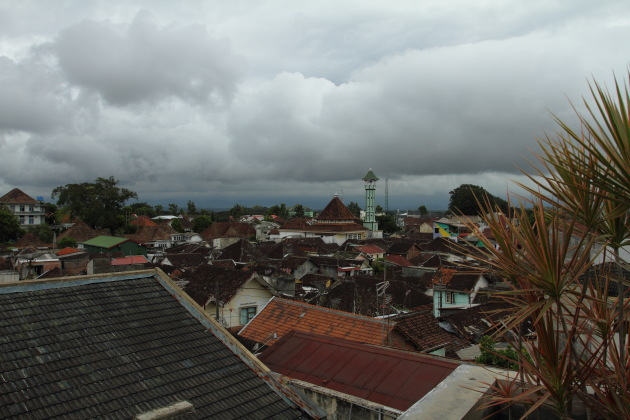 Cloudy day over scenic Malang in East Java, Indonesia