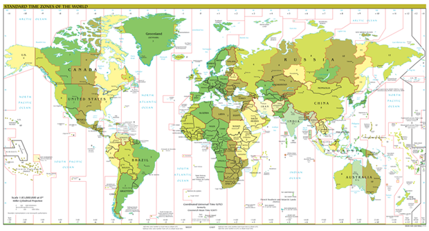 Global time zones