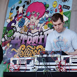 atomic lollipop DJ at work at anime north 2013 in Toronto, Canada 