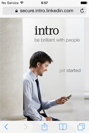 The Intro website - "be brilliant with people"