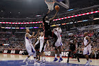 LeBron Debuts Red/Black LBJ9 PE in Heats Second OT Loss lebron james nba 120111 mia at lac 09 LeBron Debuts Red/Black LBJ9 PE in Heats Second OT Loss