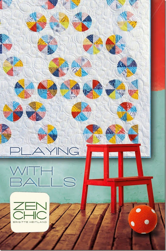 Playing with balls Modern quilt pattern ZEN CHIC Playing with balls Modern quilt pattern ZEN CHIC