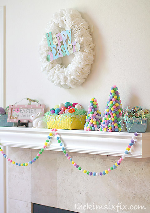 Easter mantle decorations