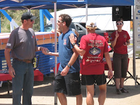 Talking with the race director