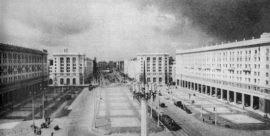 Plac Konstytucji 1952 - panorama