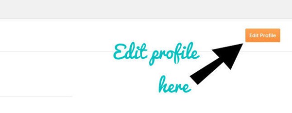 screen shot how to edit profile