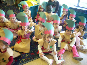 Panda Class waiting to sing!!