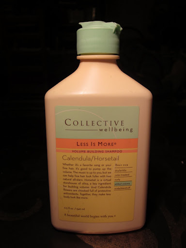 Collective Wellbeing's score is 1 + 3 + 2 + 1 = 7.  Not totally natural, it's free of parabens, phthalates, and sulfates and packed with organic oils, plus the company is focused on sustainability. ($11 for 10.5 oz)