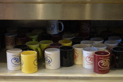 The cafe's eponymous mugs.