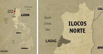 Laoag Location Map