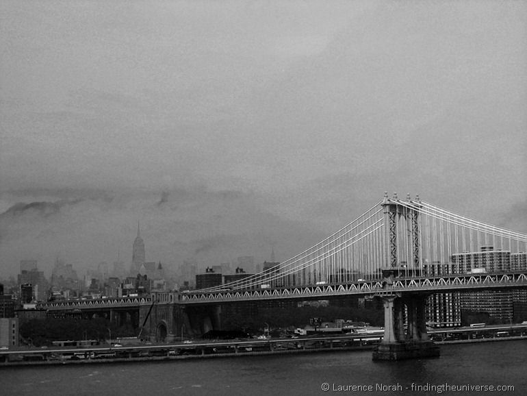 Brooklyn bridge and New York skyline Brooklyn bridge and New York skyline