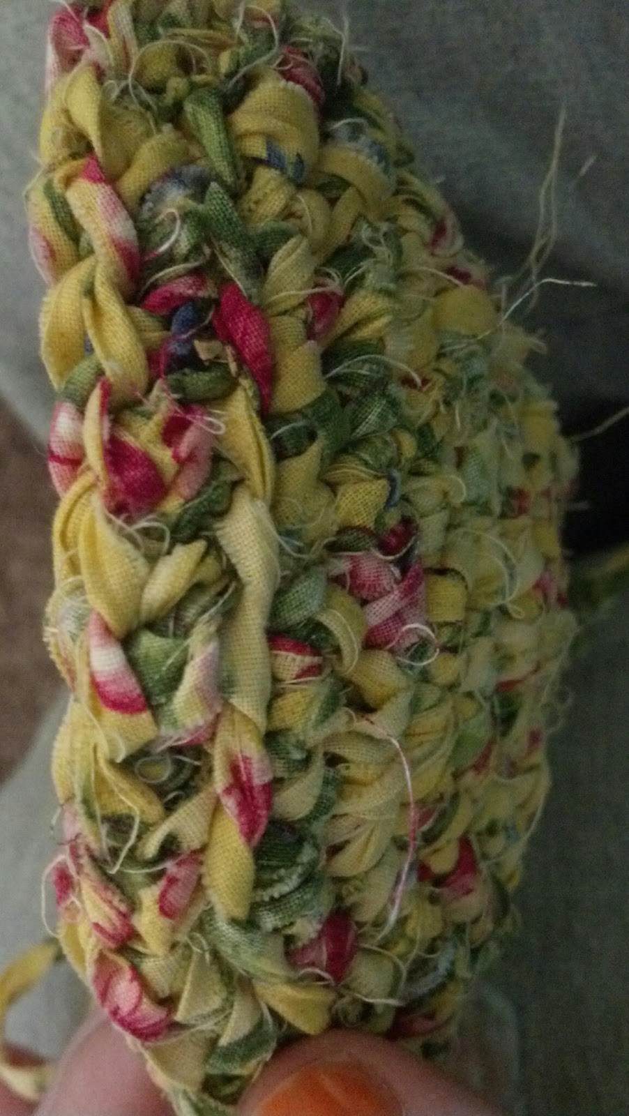 Neeleys Knits DIY Fabric Yarn Basket