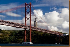 Lisbon, bridge and christ