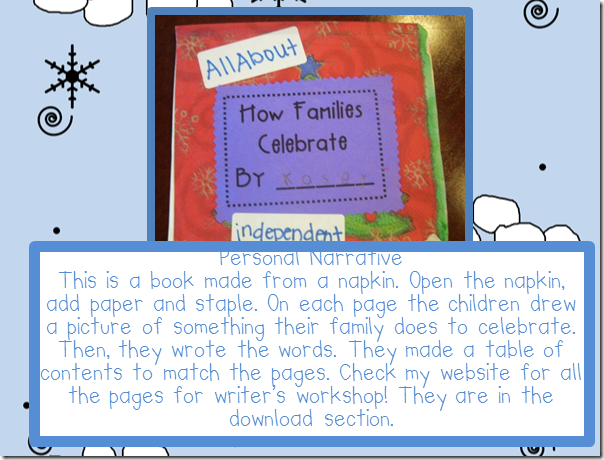 KinderGals: Five Christmas Writing Activities