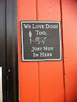 Even places that did not allow dogs still felt it was important to  show the love!