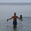 Me enjoying the beach.