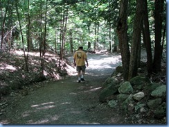 6850 Quebec - Gatineau Park - Mackenzie King Estate - Bill on The Waterfall Path 6850 Quebec - Gatineau Park - Mackenzie King Estate - Bill on The Waterfall Path