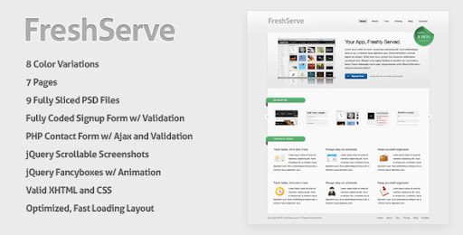 FreshServe - A Web App / SaaS Website Theme - Software Technology