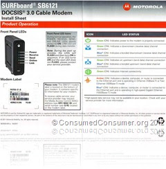 Motorola SURFboard SB6121 provisioning