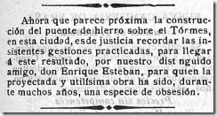 obsesin puente de Enrique Esteban Salamanca-El Adelanto 05-02-1902 obsesin puente de Enrique Esteban Salamanca-El Adelanto 05-02-1902